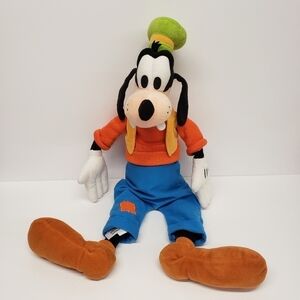Disney Store 24" Goofy Dog Orange Sweater Blue Pants Plush